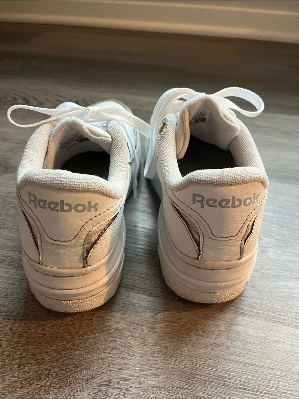 Reebok Women's Cream Platform Leather Sneakers